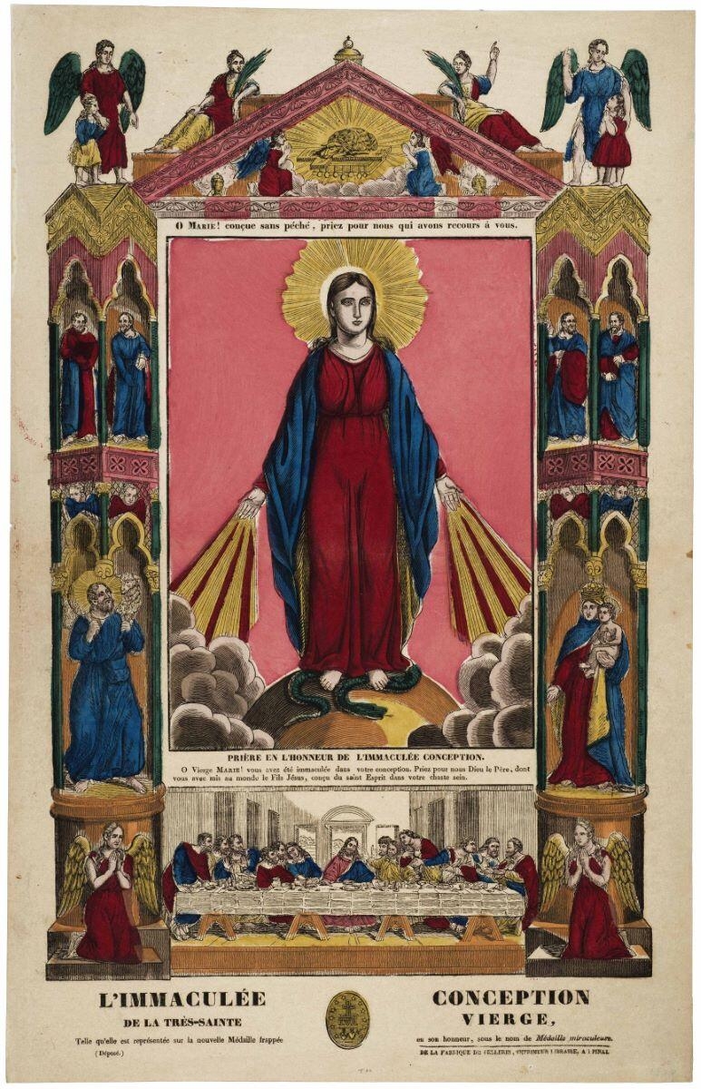 L'IMMACULÉE CONCEPTION / DE LA TRÈS-SAINTE VIERGE, (titre inscrit), Léonard de Vinci