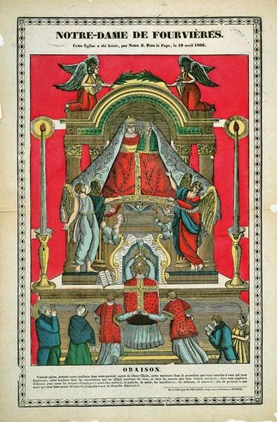 NOTRE-DAME DE FOURVIERES. (titre inscrit), François Georgin, 1820,1830 vers