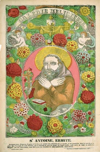 GALERIE RELIGIEUSE. St ANTOINE, ERMITE. (titre inscrit)_0