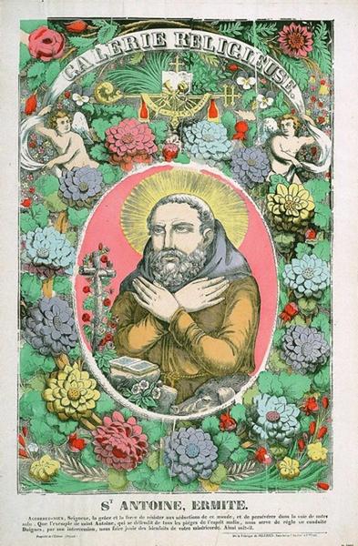 GALERIE RELIGIEUSE. St ANTOINE, ERMITE. (titre inscrit)_0