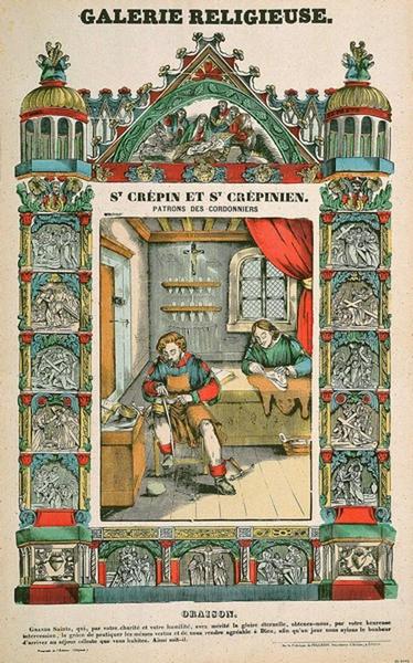 GALERIE RELIGIEUSE. St CREPIN ET St CREPINIEN. / PATRONS DES CORDONNIERS (titre inscrit)_0