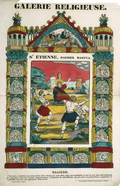 GALERIE RELIGIEUSE. St ETIENNE, PREMIER MARTYR. (titre inscrit)_0