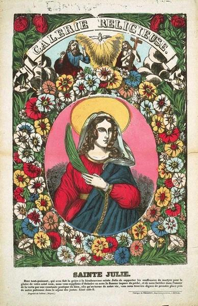 GALERIE RELIGIEUSE / SAINTE JULIE. (titre inscrit)_0