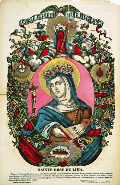 GALERIE RELIGIEUSE / SAINTE ROSE DE LIMA. (titre inscrit)_0