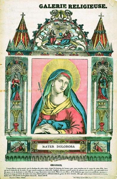 GALERIE RELIGIEUSE / MATER DOLOROSA (titre inscrit), Nicolas Wendling, 1837 dépôt légal