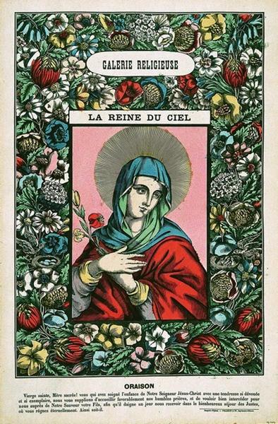 GALERIE RELIGIEUSE / LA REINE DU CIEL (titre inscrit), Pellerin & Cie, 1837 vers