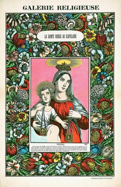 GALERIE RELIGIEUSE / LA SAINTE VIERGE AU SCAPULAIRE 232 (titre inscrit)_0
