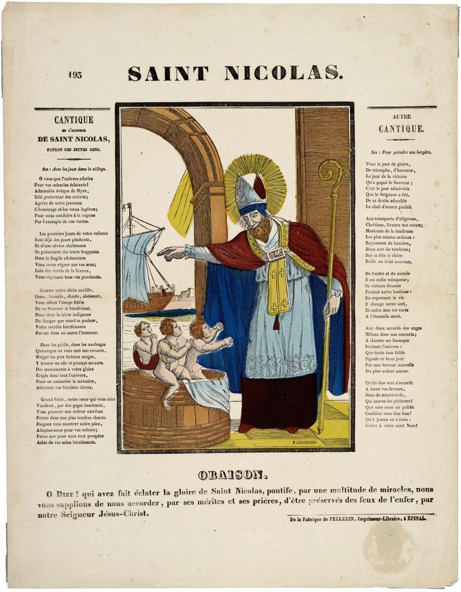 SAINT NICOLAS. 193 (titre inscrit), François Georgin, 1822