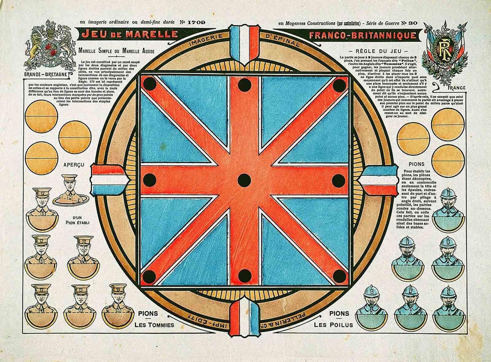 JEU DE MARELLE FRANCO - BRITANNIQUE N° 1709 (titre inscrit)_0