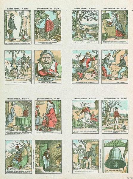 IMAGERIE D'EPINAL, N° 1310 ; QUESTIONS-DEVINETTES : Gr. 37 ; Gr. 38 ; Gr. 39 ; Gr. 40 (titre inscrit)_0