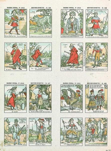 IMAGERIE D'EPINAL, N° 1312 ; QUESTIONS-DEVINETTES : Gr. 45 ; Gr. 46 ; Gr. 47 ; Gr. 48 (titre inscrit)_0