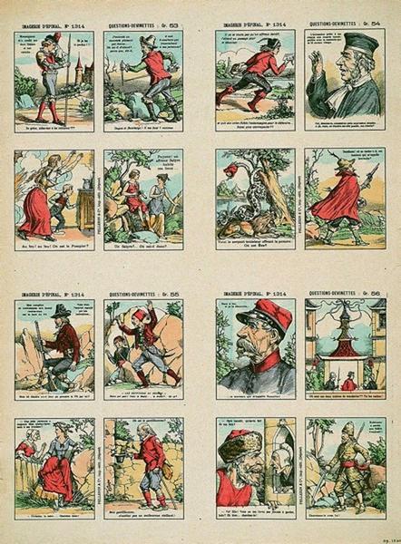 IMAGERIE D'EPINAL, N° 1314 ; QUESTIONS-DEVINETTES : Gr. 53 ; Gr. 54 ; Gr. 55 ; Gr. 56  (titre inscrit)_0