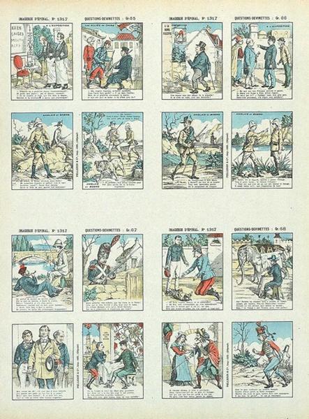 IMAGERIE D'EPINAL, N° 1317 ; QUESTIONS-DEVINETTES : Gr. 65 ; Gr. 66 ; Gr. 67 ; Gr. 68  (titre inscrit)_0