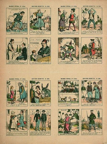 IMAGERIE D'EPINAL, N° 1324 ; QUESTIONS-DEVINETTES : Gr. 93 ; Gr. 94 ; Gr. 95 ; Gr. 96 (titre inscrit)_0