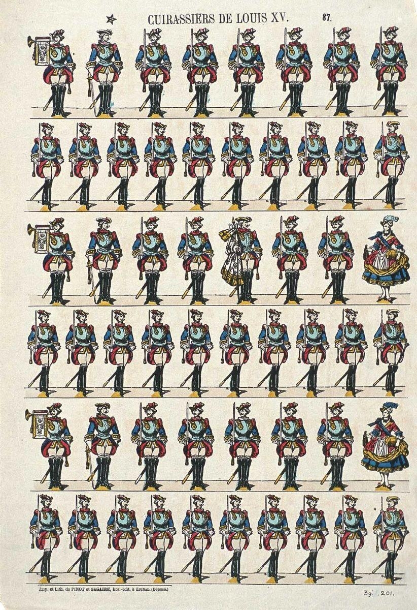 CUIRASSIERS DE LOUIS XV. 87. (titre inscrit)_0