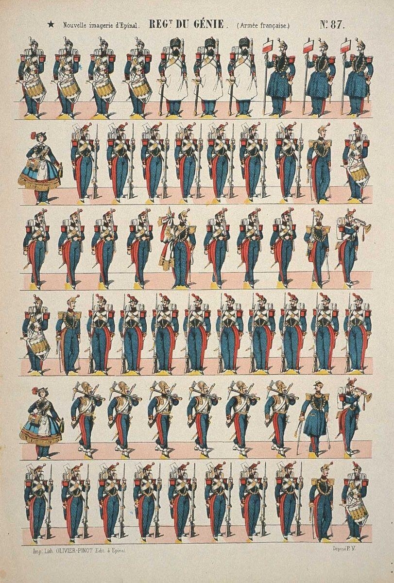 REGT. DU GENIE. (Armée française.) N°87. (titre inscrit)_0