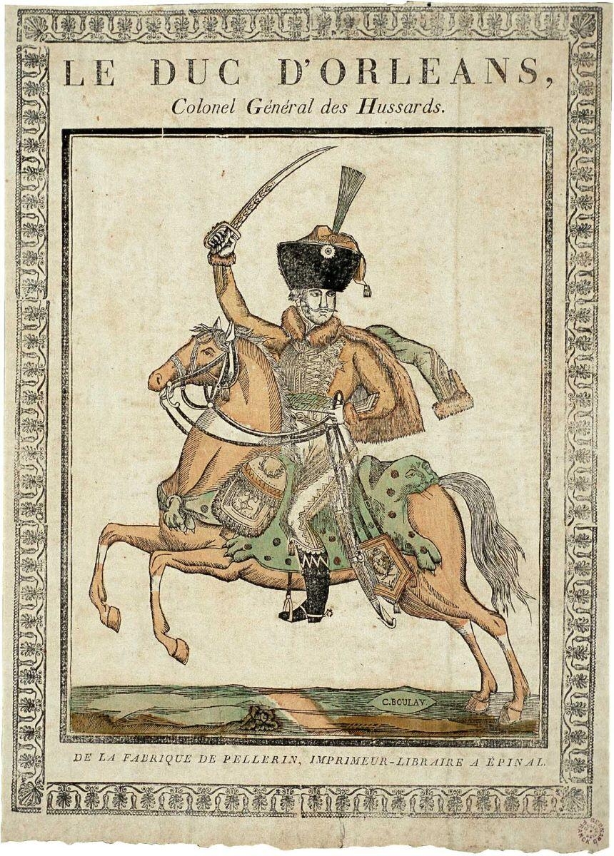 LE DUC D'ORLEANS, / Colonel Général des Hussards. (titre inscrit)_0