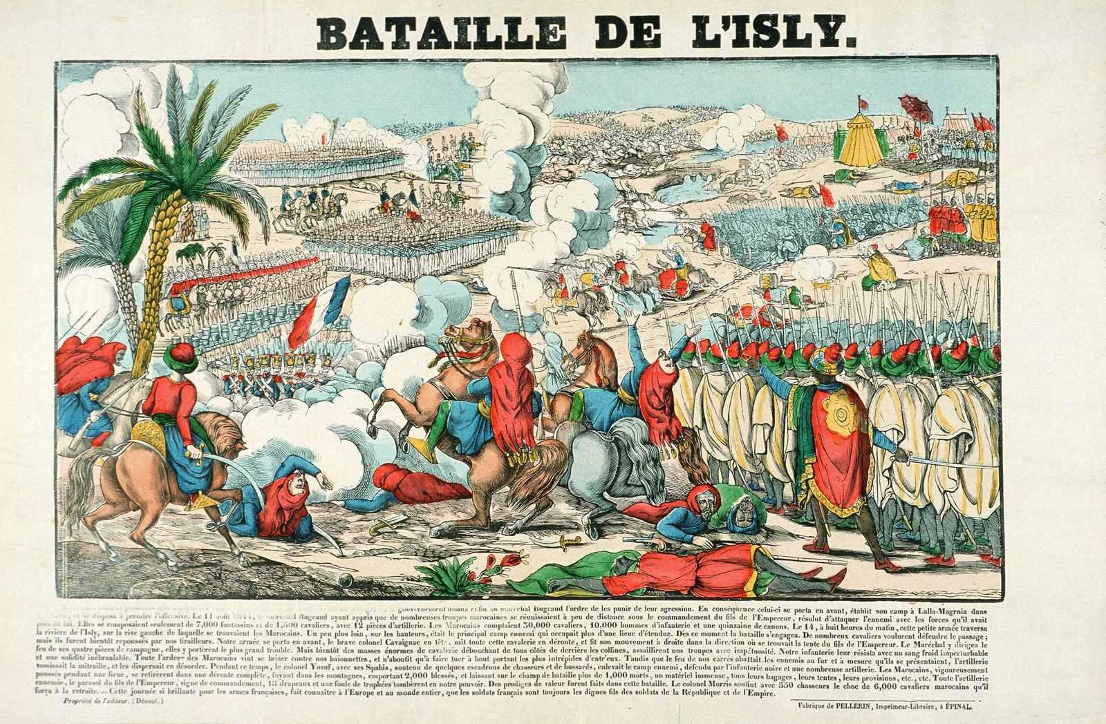 BATAILLE DE L'ISLY. (titre inscrit), Jean-Baptiste Vanson, 1844