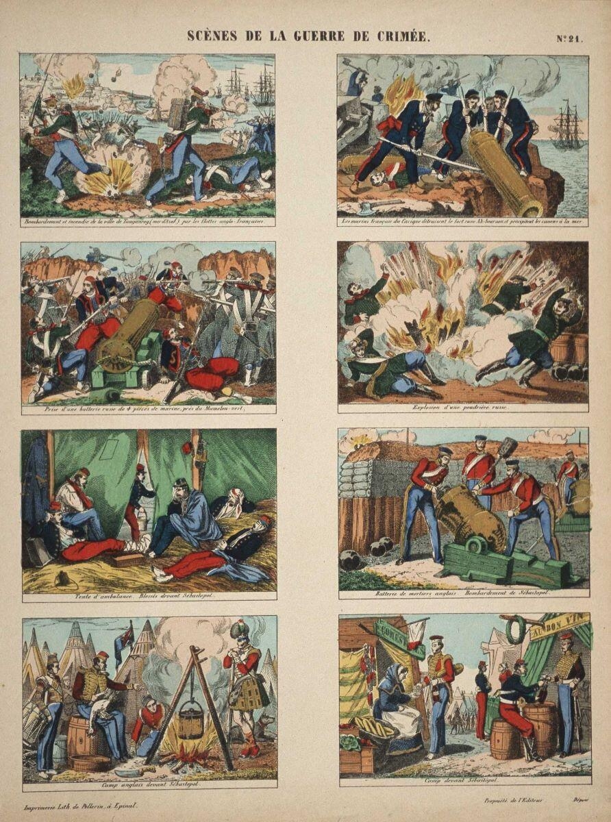SCÈNES DE LA GUERRE DE CRIMÉE. N°.21. (titre inscrit), Pellerin, 1856 dépôt légal