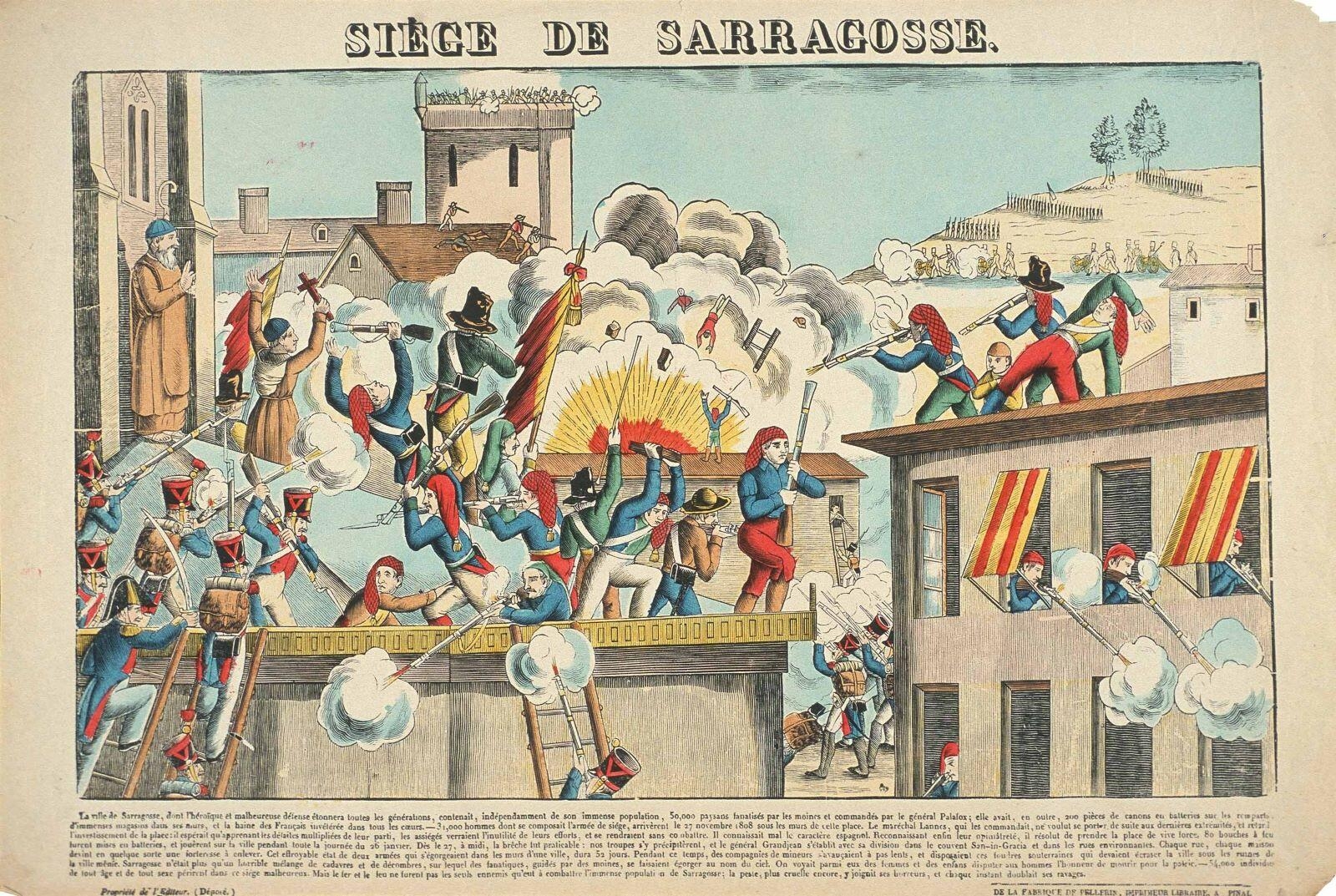 SIEGE DE SARRAGOSSE. (titre inscrit), Pellerin, 1835 dépôt légal