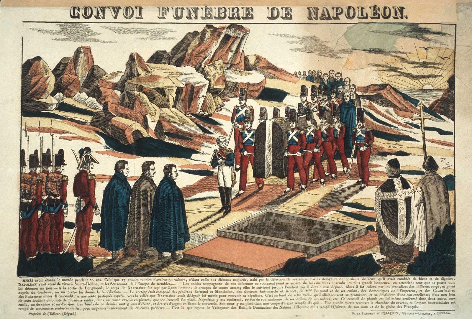 CONVOI FUNEBRE DE NAPOLEON. (titre inscrit), Pellerin, 1835 dépôt légal