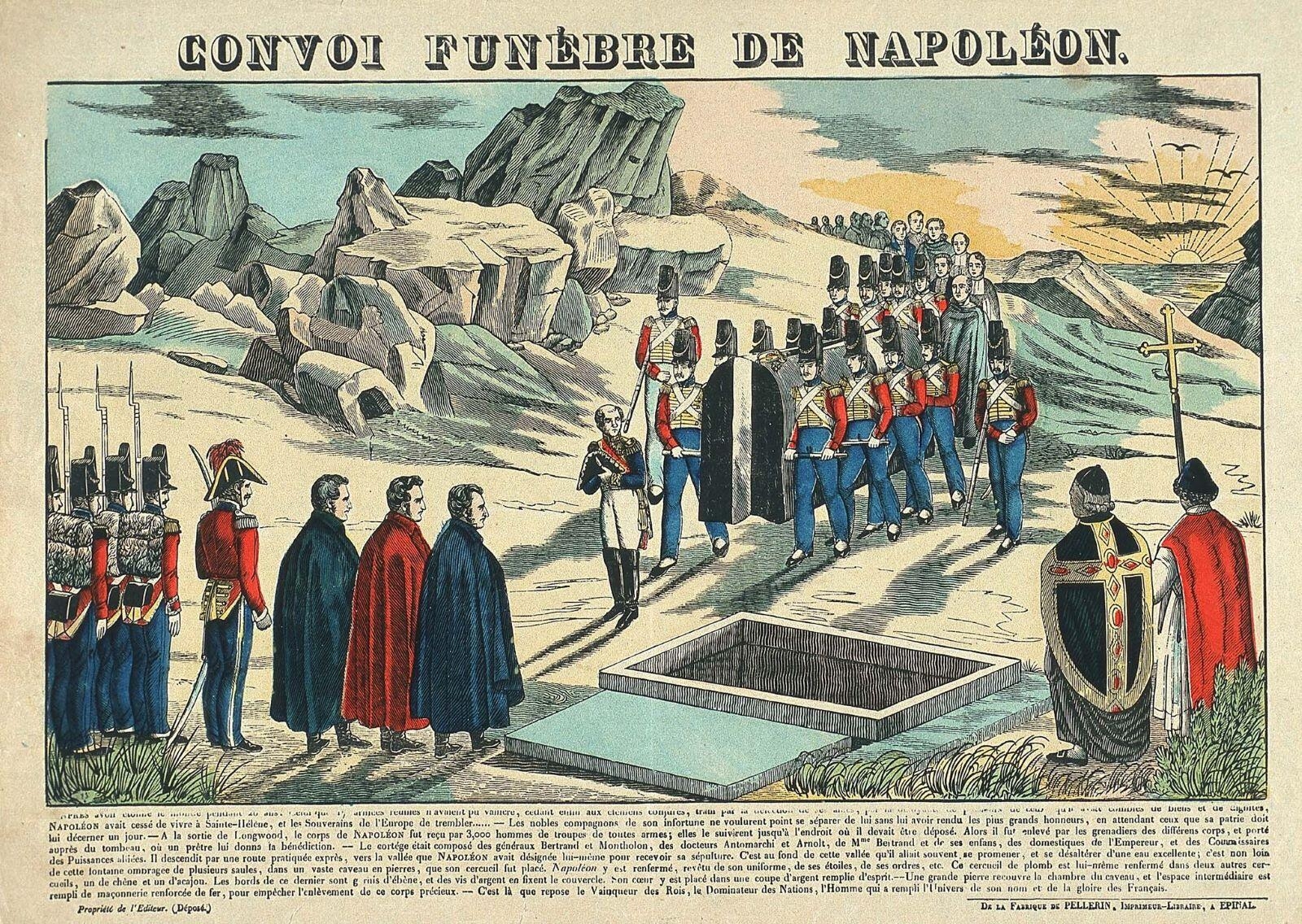 CONVOI FUNEBRE DE NAPOLEON. (titre inscrit), Pellerin, 1835 dépôt légal