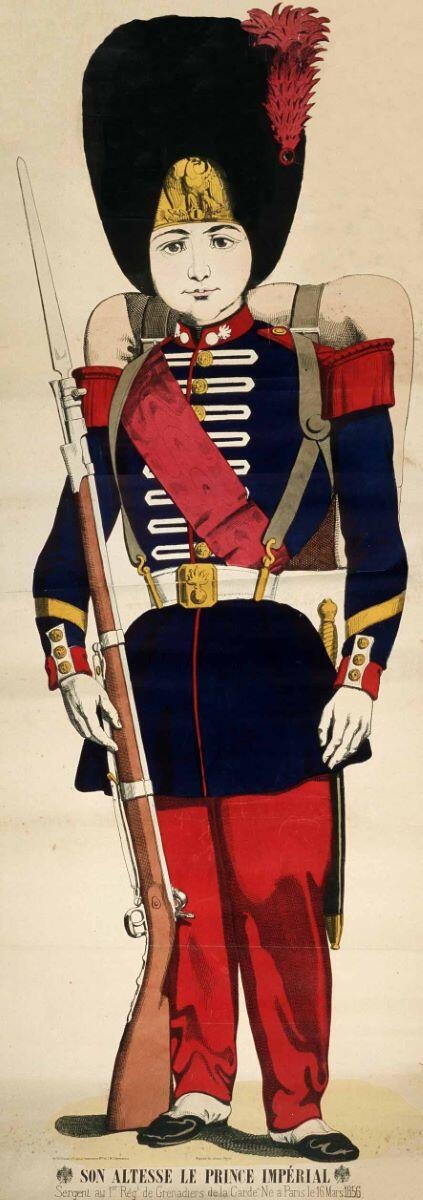 SON ALTESSE LE PRINCE IMPÉRIAL / Sergent au 1er Regt de Grenadiers de la Garde. Né à Paris le 16 Mars 1856. (titre inscrit)_0
