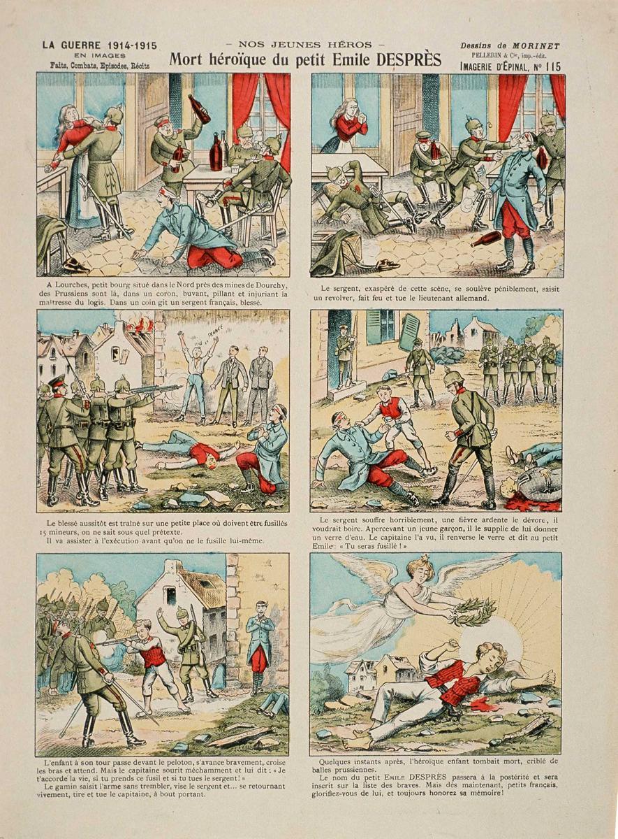 - NOS JEUNES HÉROS - / Mort héroïque du petit Emile DESPRÈS (titre inscrit)_0