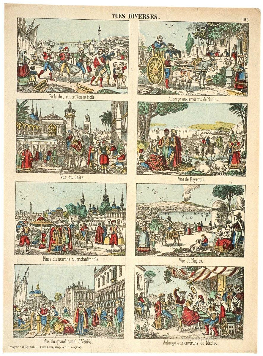 VUES DIVERSES. 595. (titre inscrit), Pellerin, 1875 dépôt légal