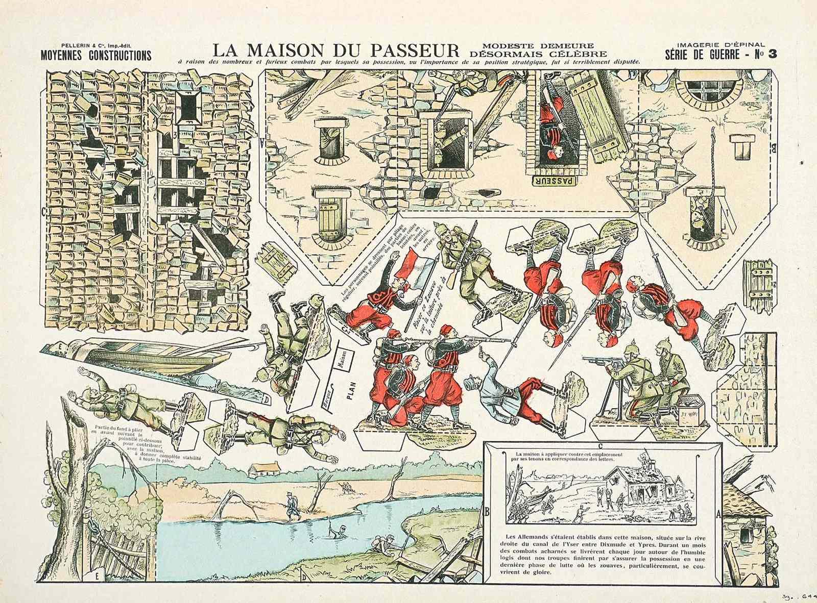LA MAISON DU PASSEUR / MODESTE DEMEURE / DÉSORMAIS CÉLÈBRE (titre inscrit), Louis Georges Albert Morinet, 1915