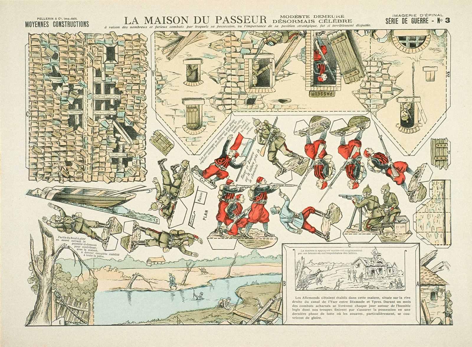 LA MAISON DU PASSEUR / MODESTE DEMEURE / DÉSORMAIS CÉLÈBRE (titre inscrit), Louis Georges Albert Morinet, 1915
