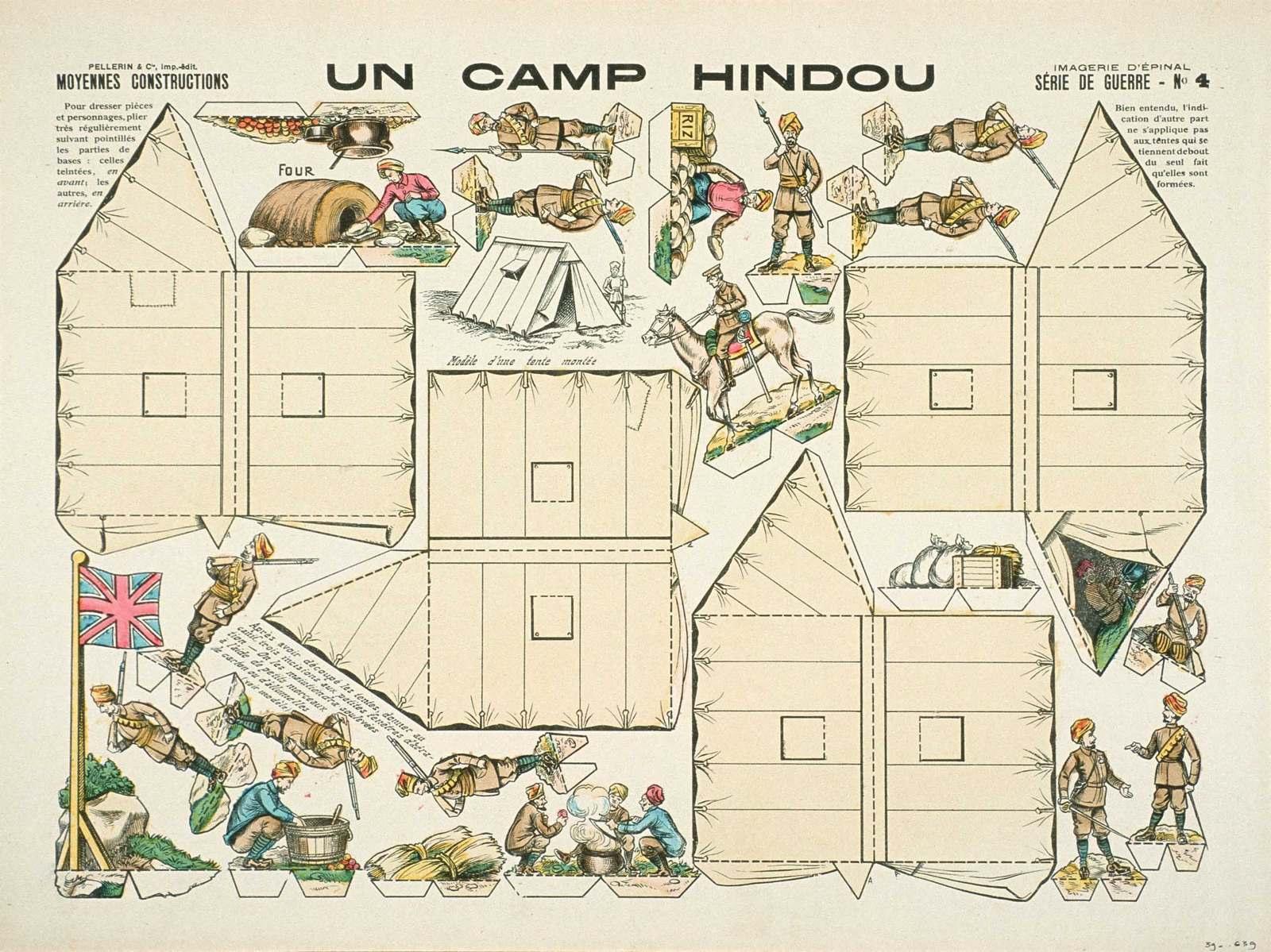 UN CAMP HINDOU (titre inscrit), Louis Georges Albert Morinet, 1915
