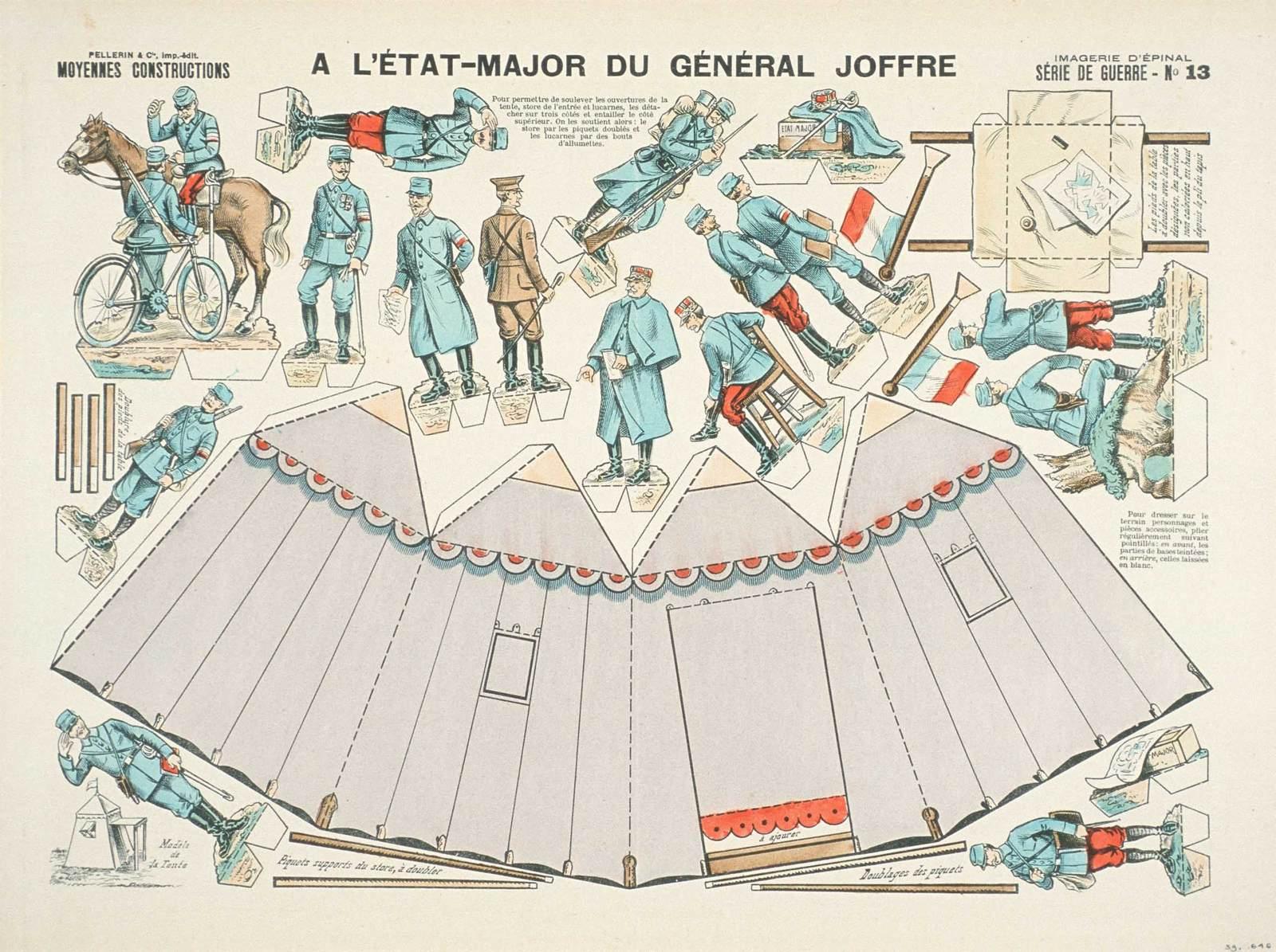 A L'ÉTAT-MAJOR DU GÉNÉRAL JOFFRE (titre inscrit), Louis Georges Albert Morinet, 1915