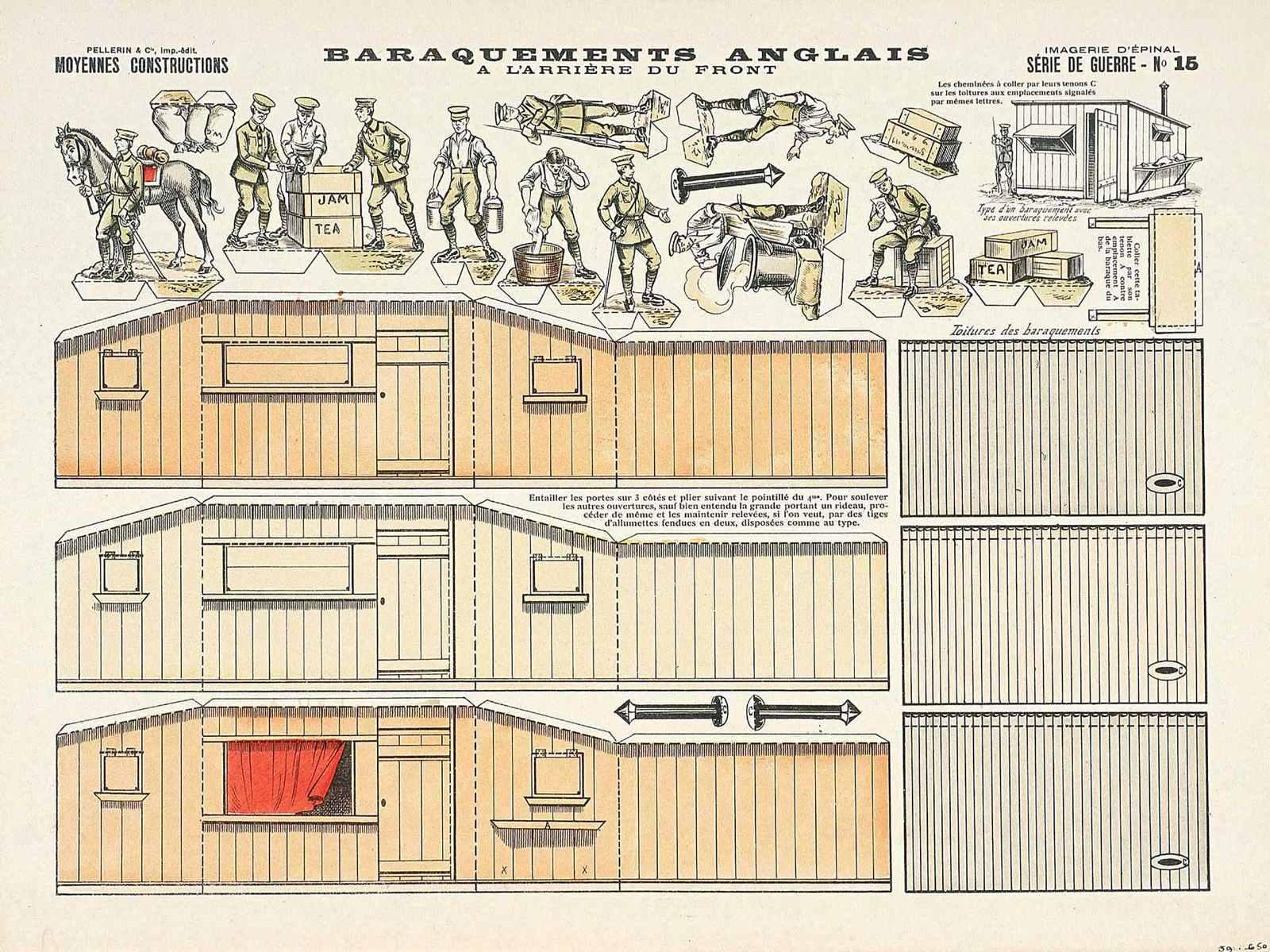 BARAQUEMENTS ANGLAIS / A L'ARRIÈRE DU FRONT (titre inscrit), Louis Georges Albert Morinet, 1916