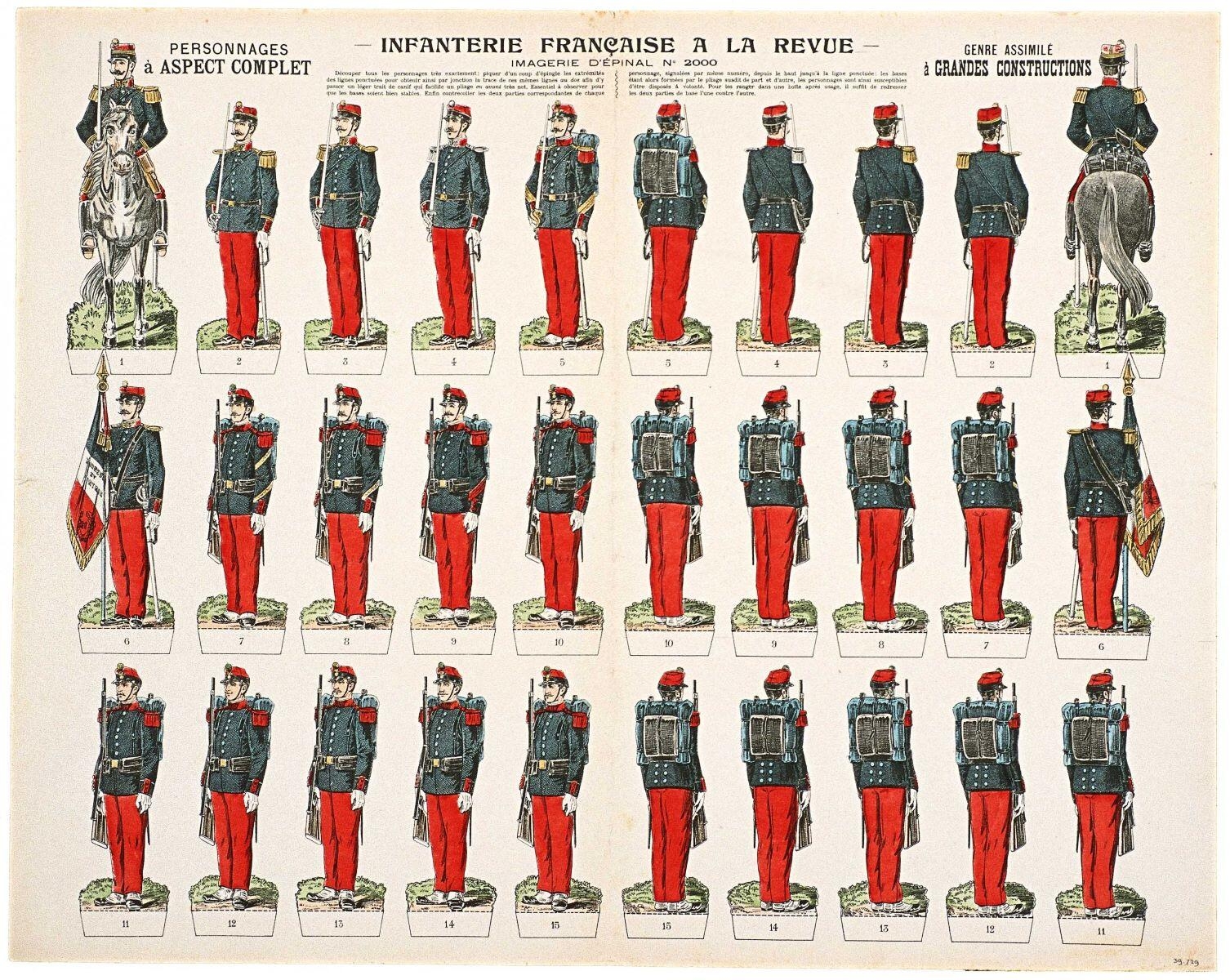 - INFANTERIE FRANCAISE A LA REVUE - (titre inscrit), Louis Georges Albert Morinet, 1902 dépôt légal