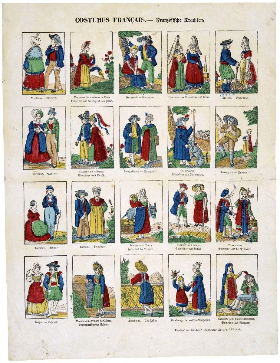 COSTUMES FRANCAIS. (titre inscrit fr., all.)_0