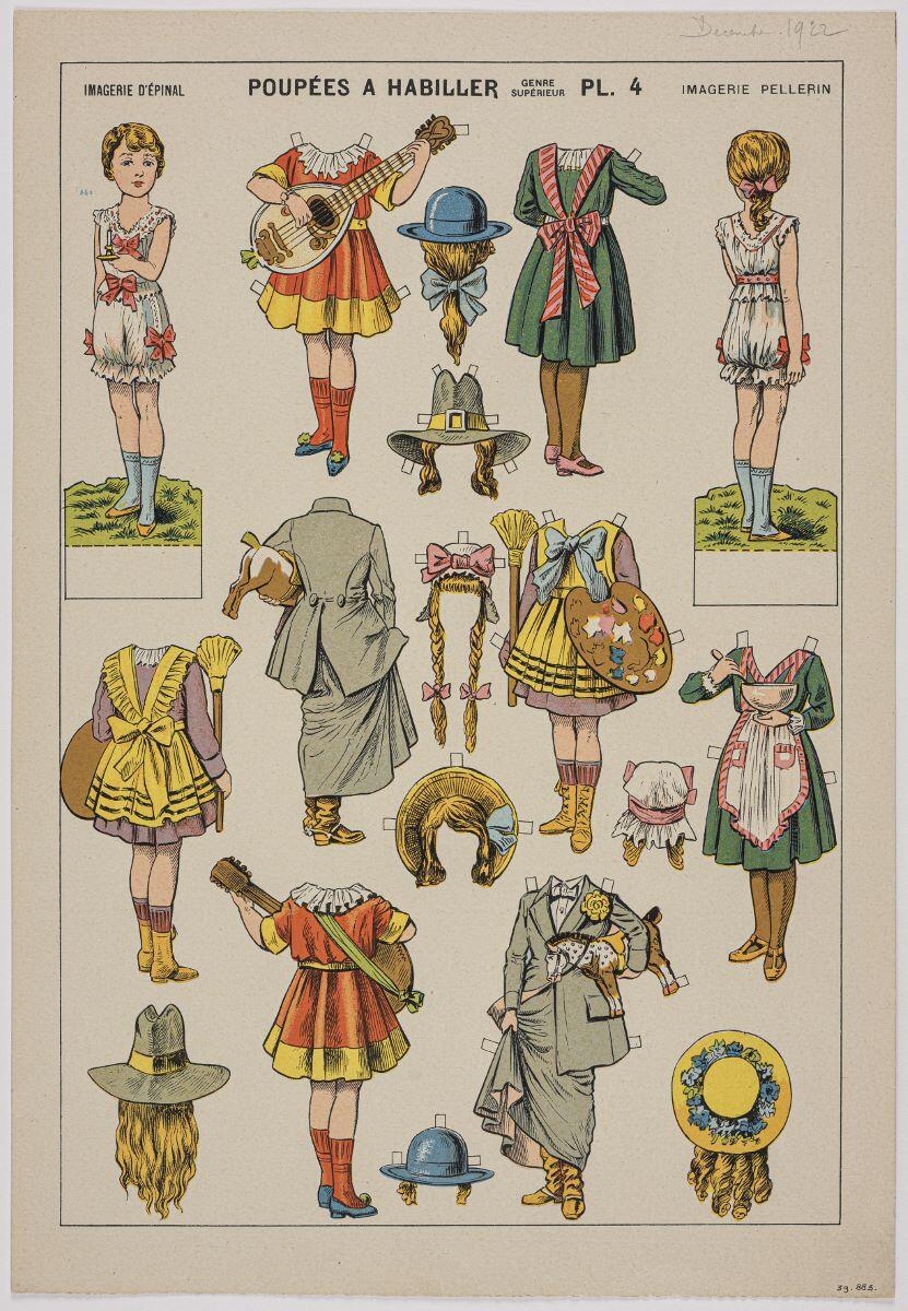 POUPÉES A HABILLER / GENRE SUPERIEUR PL. 4 (titre inscrit), Alfred Chauffour, 1922 dépôt légal