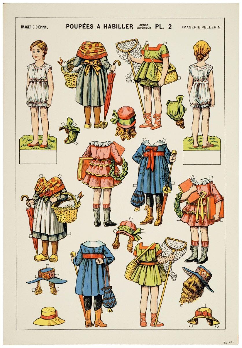 POUPÉES A HABILLER / GENRE SUPÉRIEUR PL. 2 (titre inscrit), Alfred Chauffour, 1922 dépôt légal