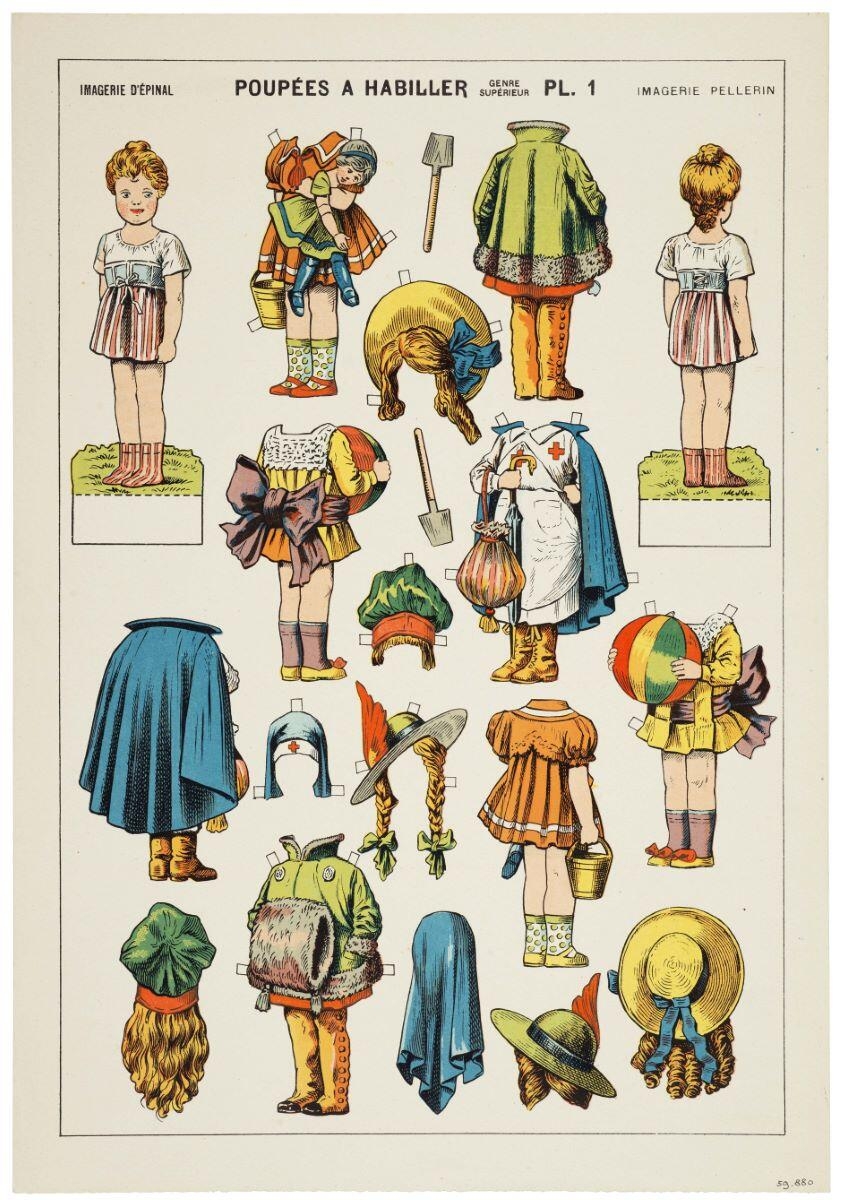 POUPÉES A HABILLER / GENRE SUPÉRIEUR PL. 1 (titre inscrit), Alfred Chauffour, 1922 dépôt légal