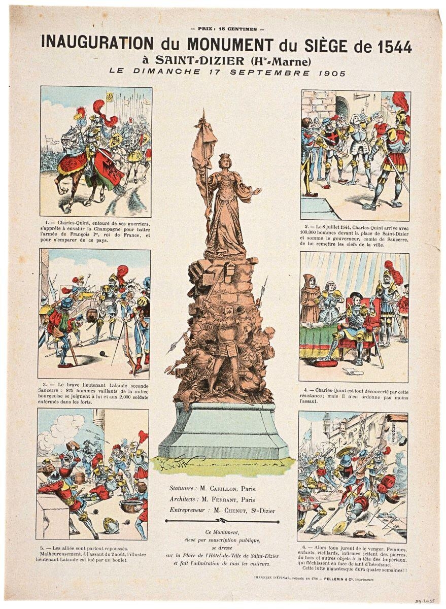 INAUGURATION du MONUMENT du SIÈGE de 1544 / à SAINT-DIZIER (Hte-Marne) / LE DIMANCHE 17 SEPTEMBRE 1905. (titre inscrit)_0