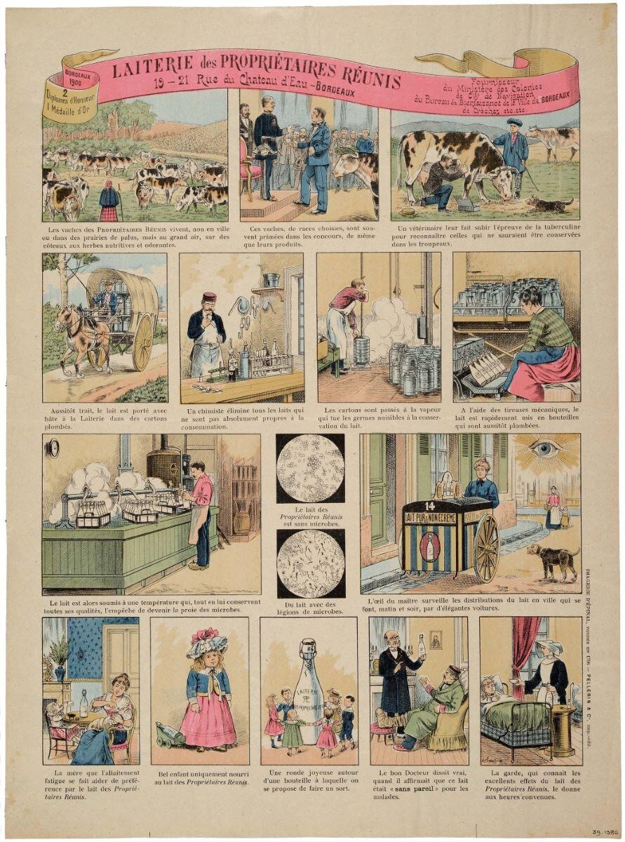 LAITERIE des PROPRIÉTAIRES RÉUNIS ... DE Créches etc. etc. (titre inscrit), Alfred Chauffour, 1890-1895