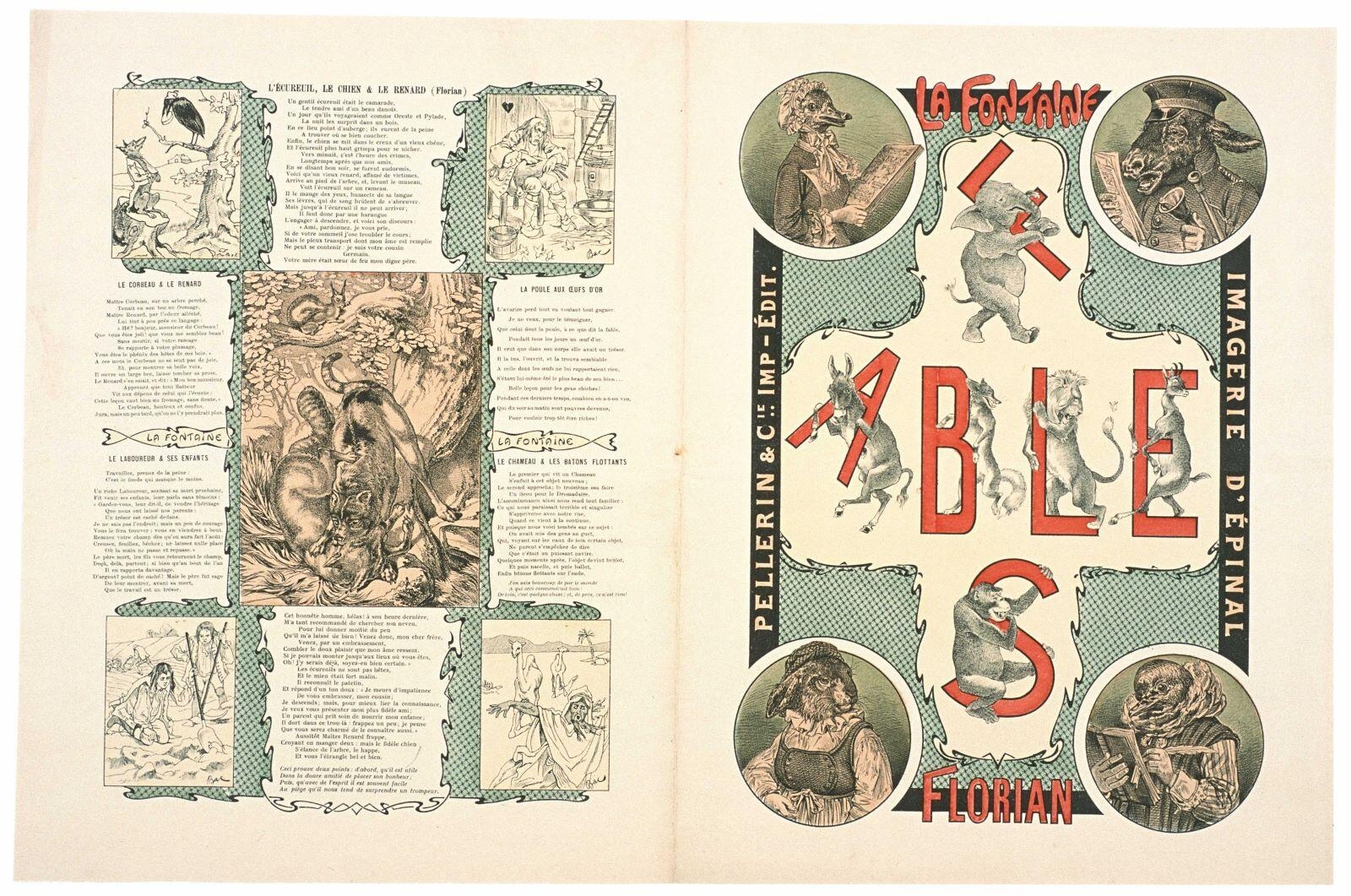 FABLE / LA FONTAINE / FLORIAN (titre inscrit), Ferdinand Bac, 1905 de