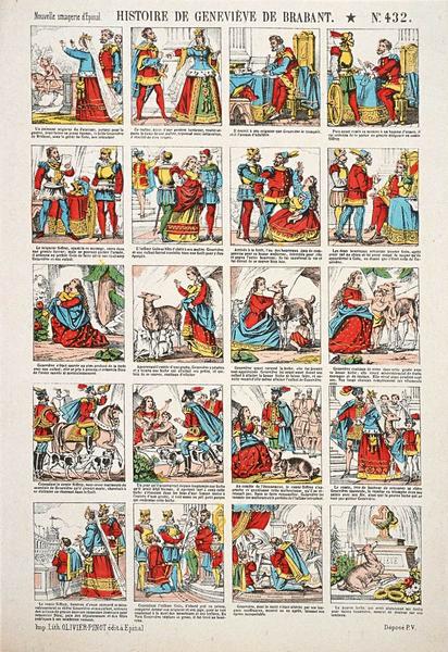 HISTOIRE DE GENEVIEVE DE BRABANT. N°. 432. (titre inscrit), Olivier-Pinot, 1875