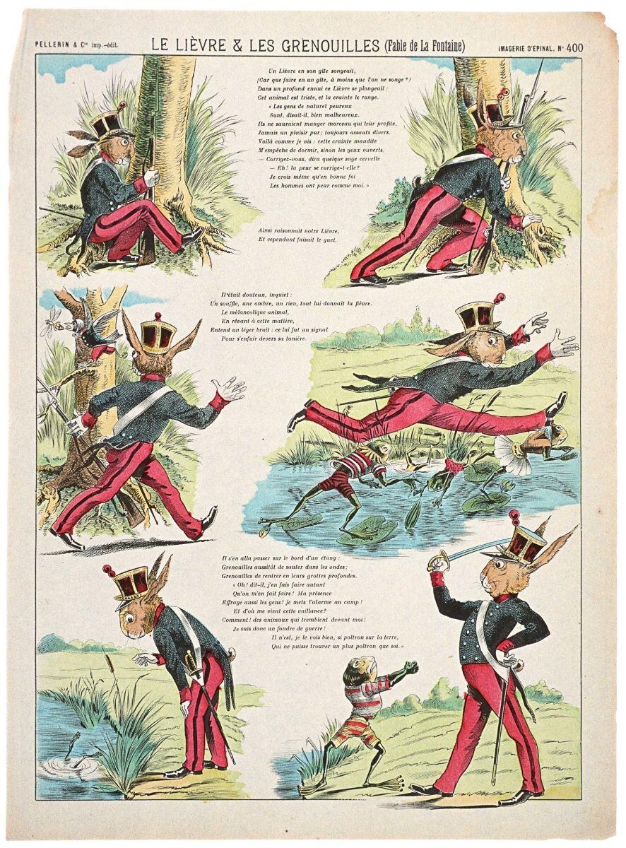 LE LIÈVRE & LES GRENOUILLES (Fable de la Fontaine) (titre inscrit)_0