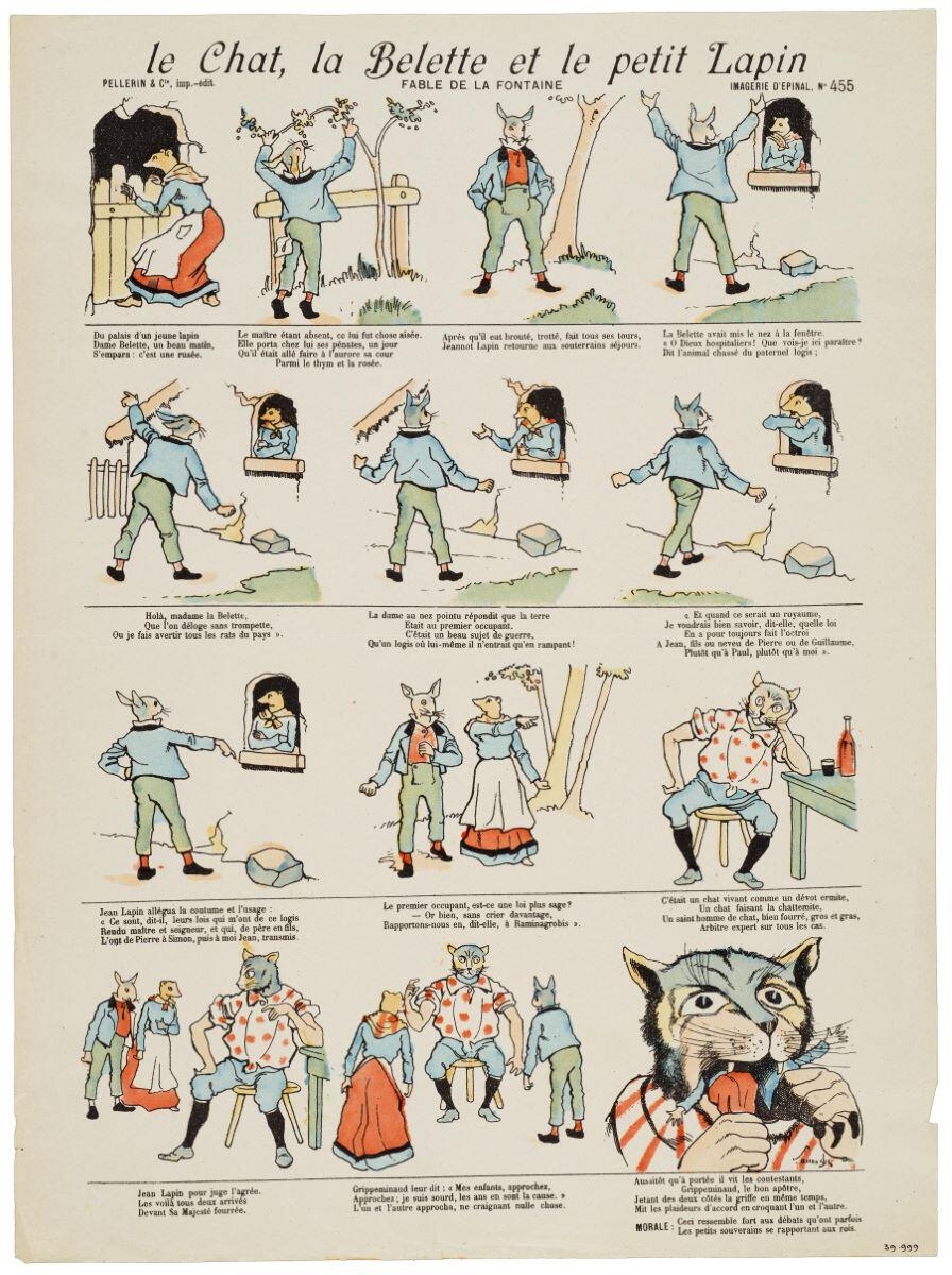 Le Chat, la Belette et le petit Lapin / FABLE DE LA FONTAINE (titre inscrit)_0
