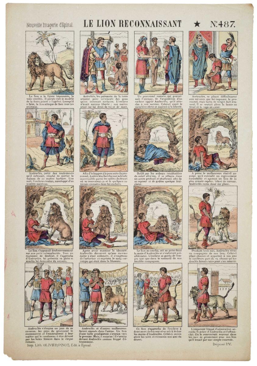 LE LION RECONNAISSANT N°.487. (titre inscrit), Olivier-Pinot, 1875-1888