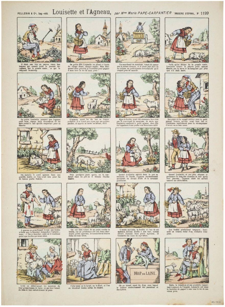 Louisette et l'Agneau, par Mme Marie PAPE-CARPANTIER (titre inscrit)_0