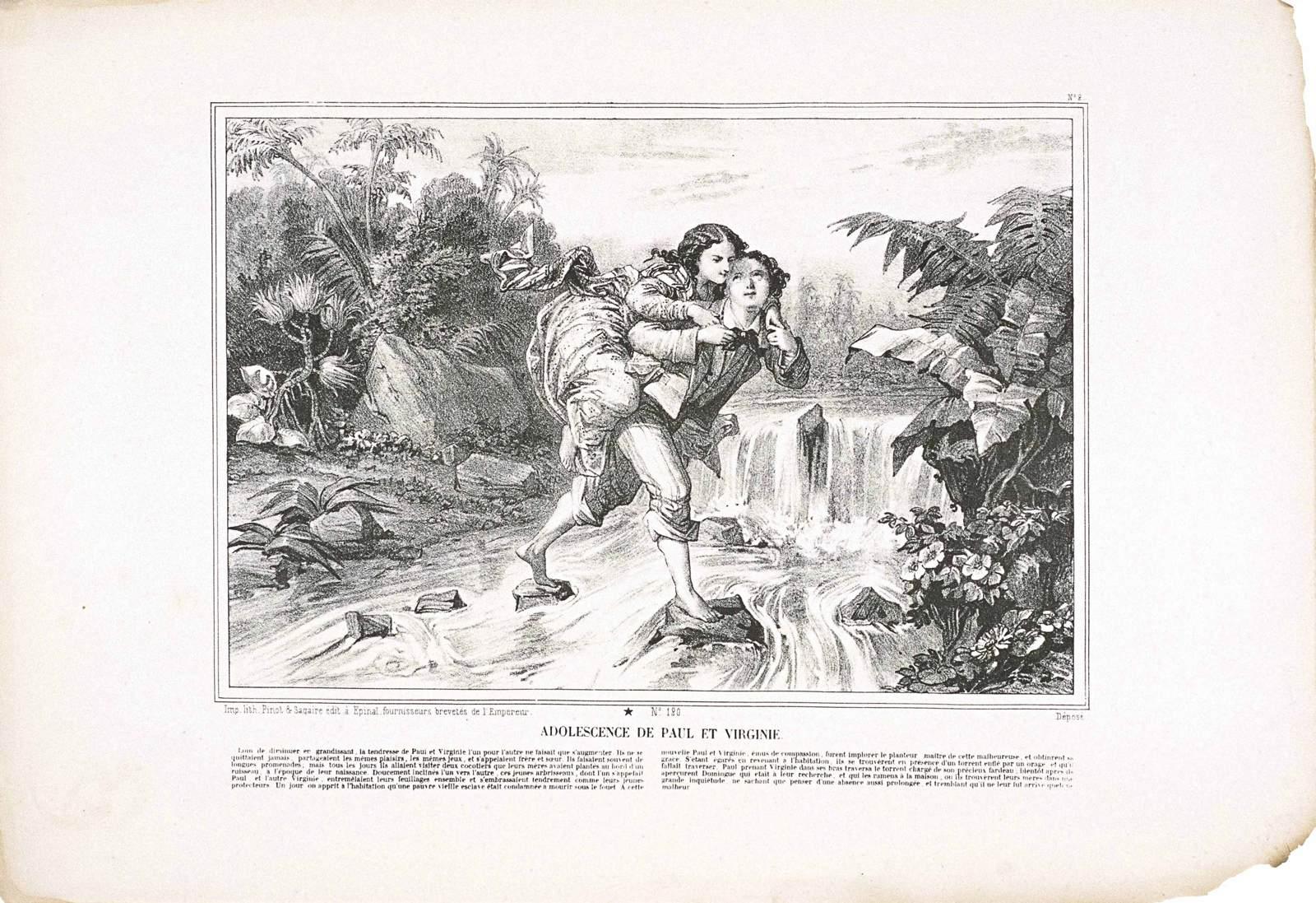 ADOLESCENCE DE PAUL ET VIRGINIE. / N° 2. / N°.120. (titre inscrit), Charles Pinot, 1864