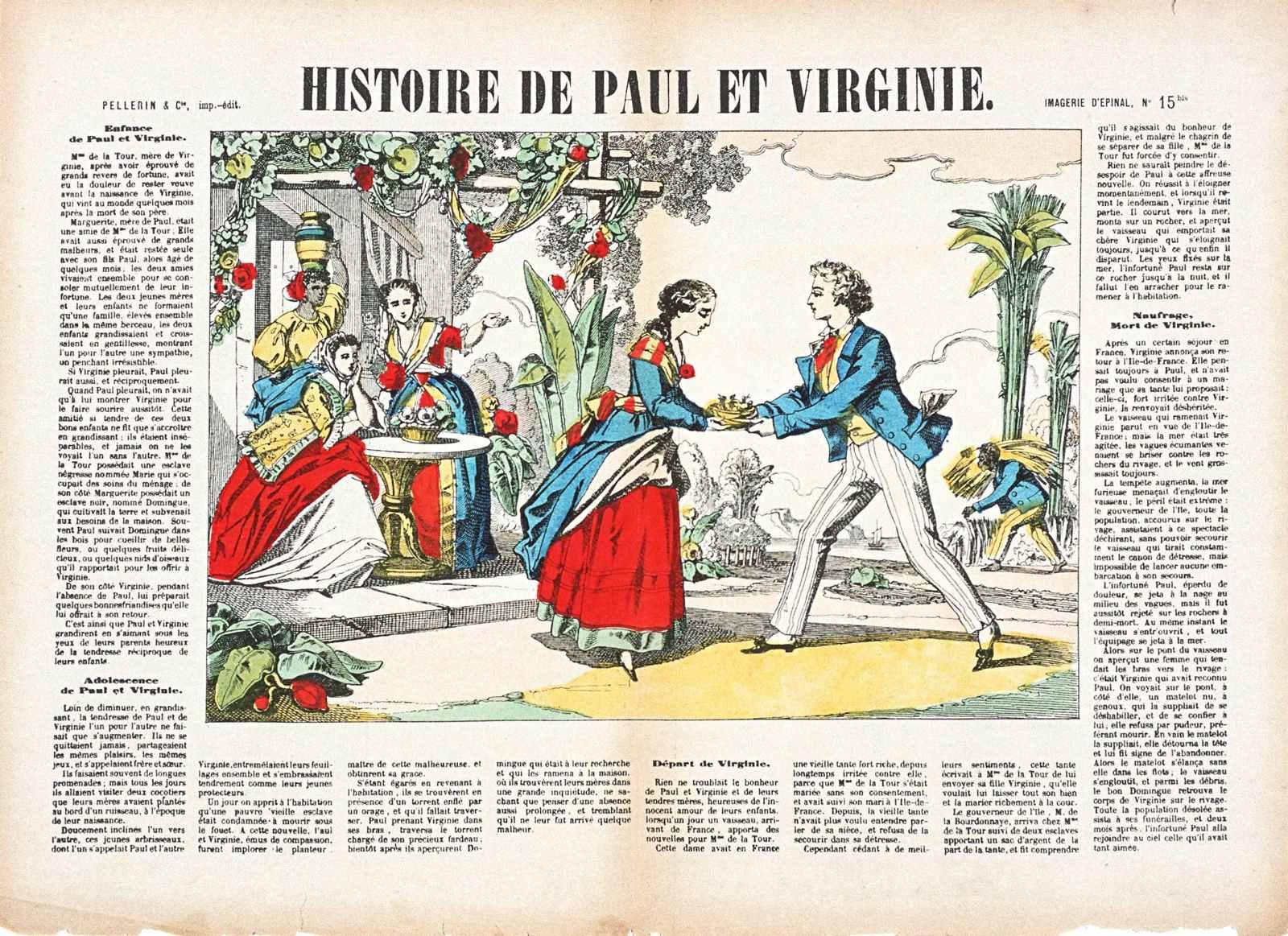HISTOIRE DE PAUL ET VIRGINIE. (titre inscrit), Charles Pinot, 1888 après