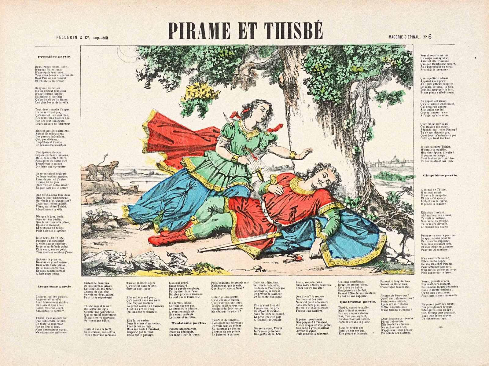 PIRAME ET THISBÉ(titre inscrit), Charles Pinot, 1888 après